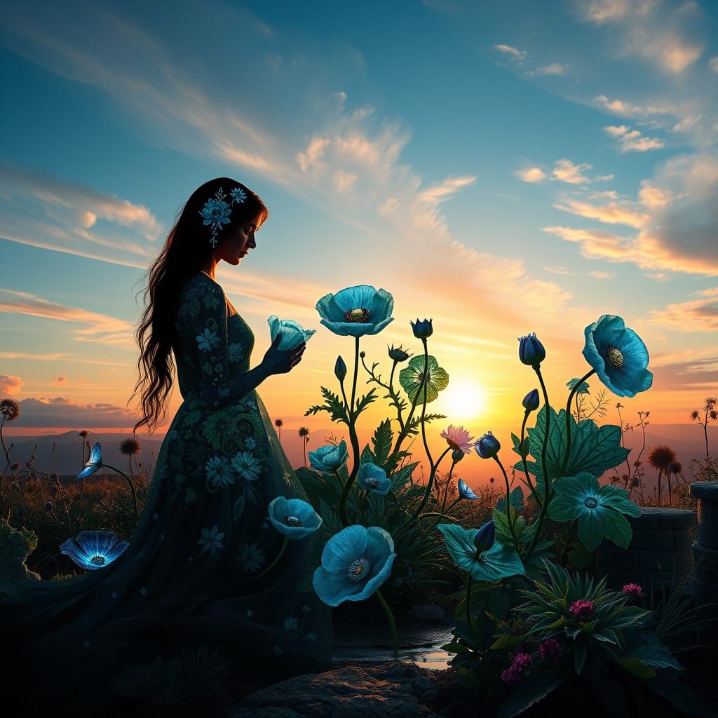 Ethereal Duality: Interconnected Beings in a Dreamlike Lands...