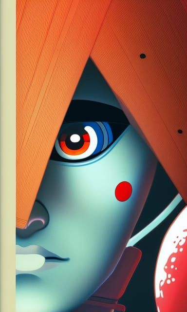 Astronaut Girl Portrait in Anime Style