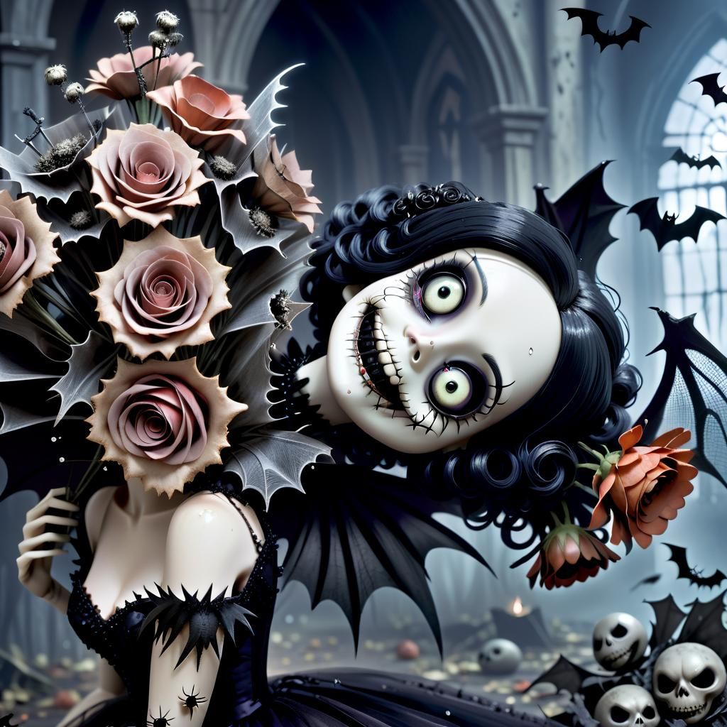 Eerie Beauty in Film Noir Style