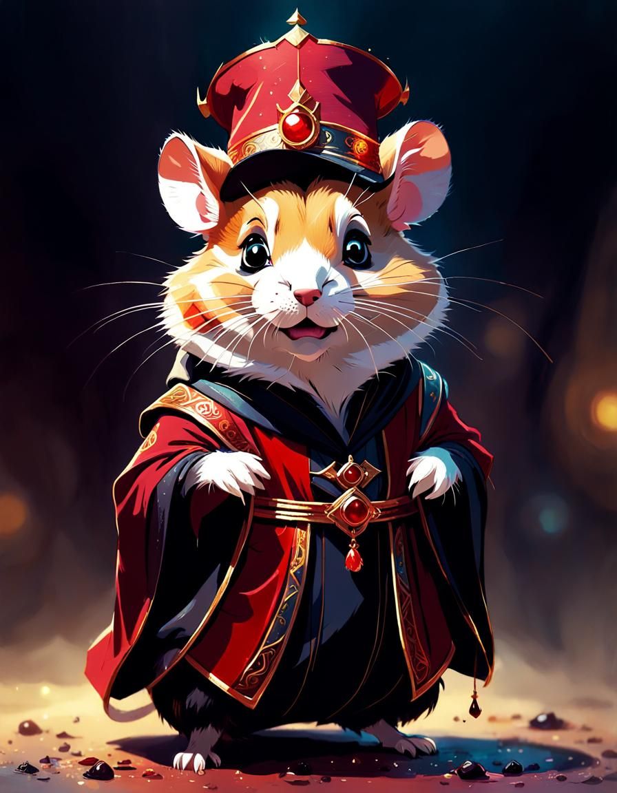 Hamster as Jafar Digital Painting