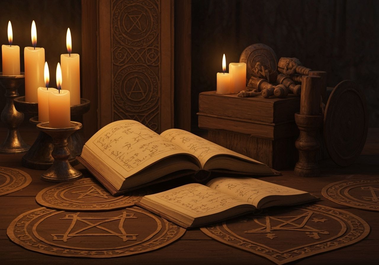 Origami Apple with Witchcraft Notes