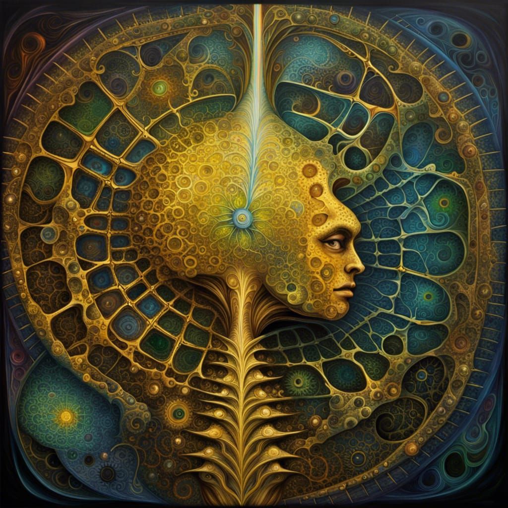 Lymphatic System as Occult Legend: Surreal Fractal Art