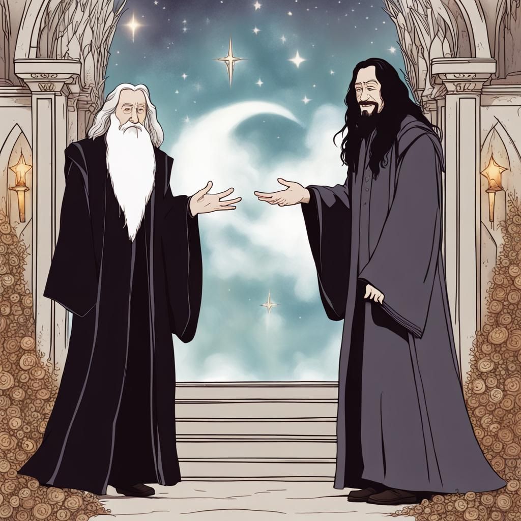 Dumbledore and Snape: A Hogwarts Heaven