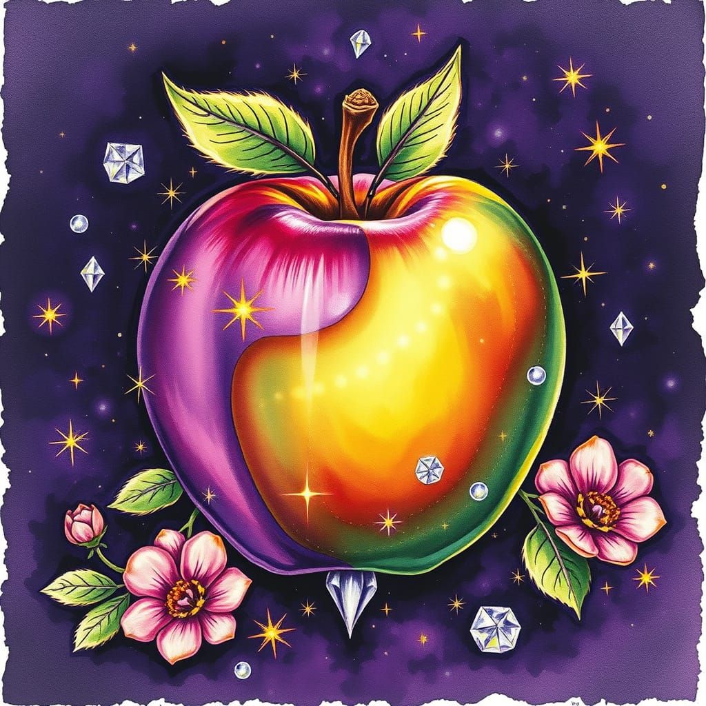 Enchanted European Renaissance Masterpiece in Opulent Amethy...