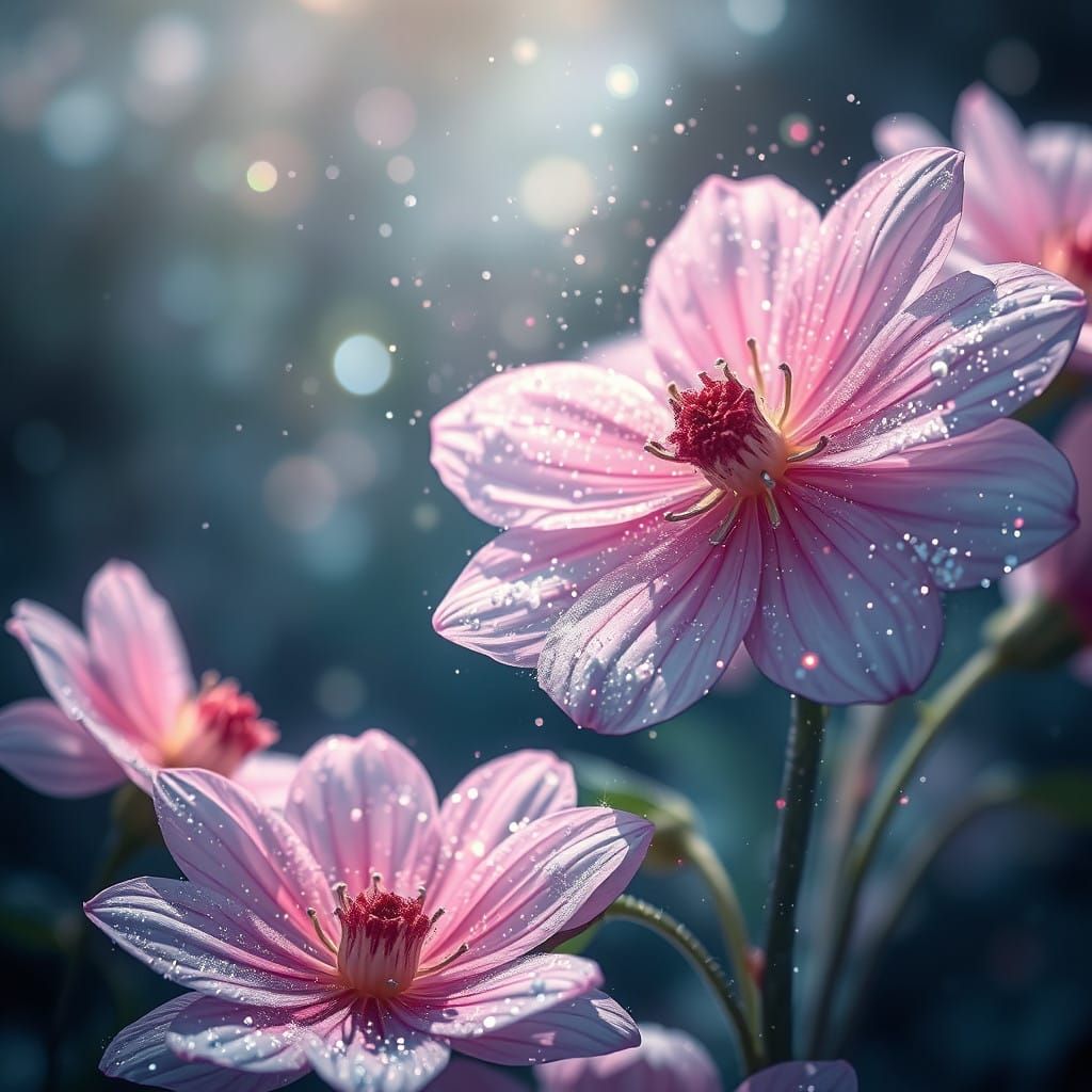 Mystic pink flowers
