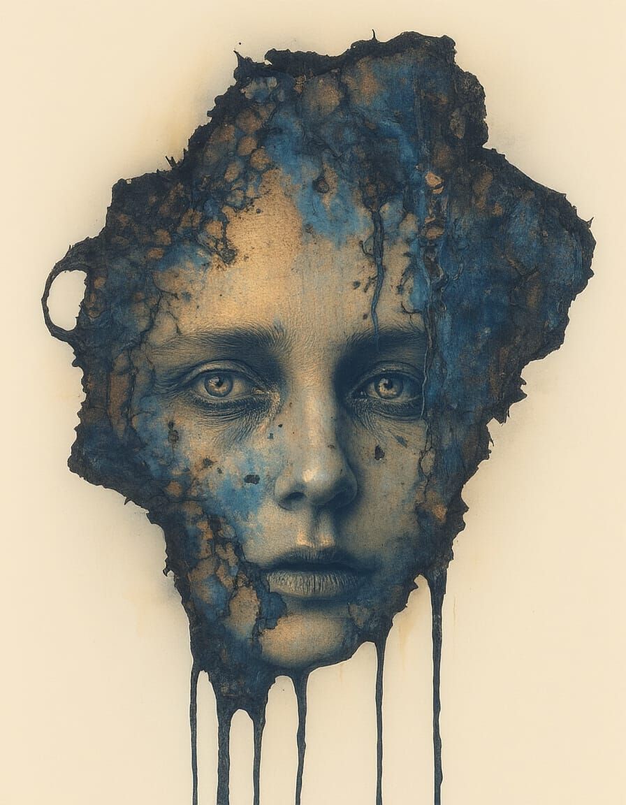 Charred and Rusty Liquified Muslin [lots of descriptive flow...