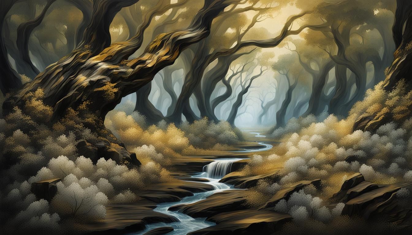 Twisted Sculpture in Alabaster, Ebony, and Aluminum