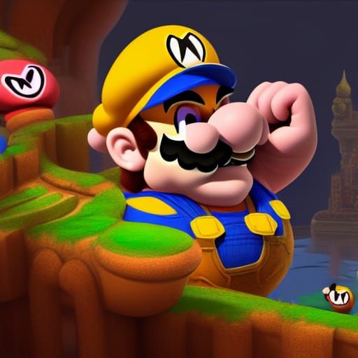 Wario Matte Painting in Unreal Engine 5