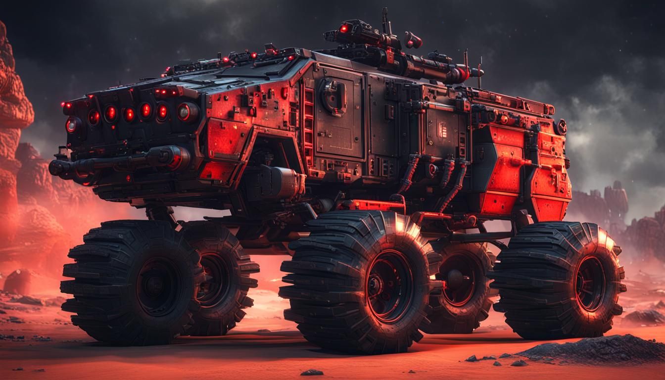 Dire Wolf and Mad Max Charger in Crossout Setting