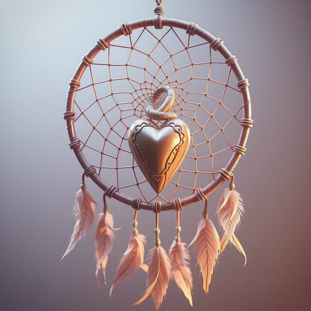 Intricately Woven Dream Catcher Mosaic