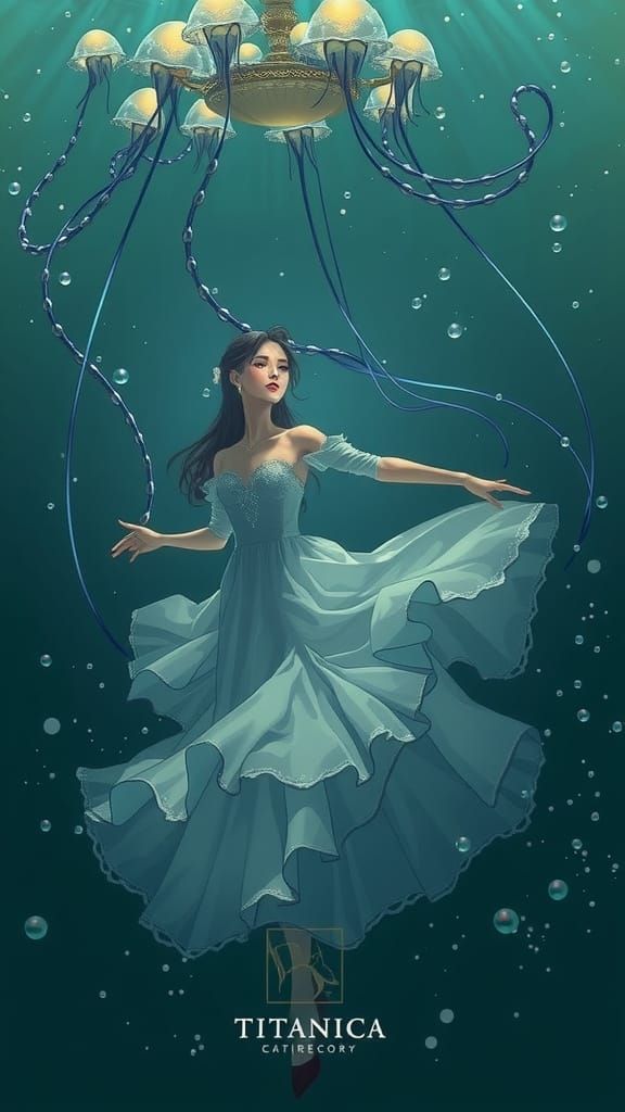 Underwater Dance: Anime-Style Titanic Scene