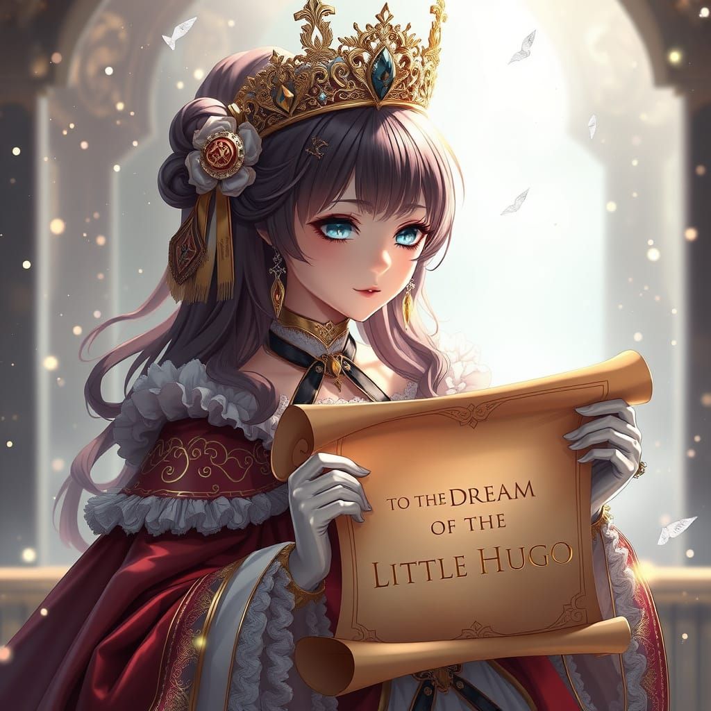 Queen Elizabeth Unfolds Mysterious Scroll with Golden Ink