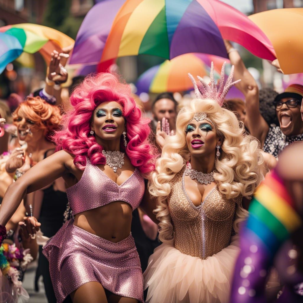 Fabulous Drag Queens Parade Celebration Photo