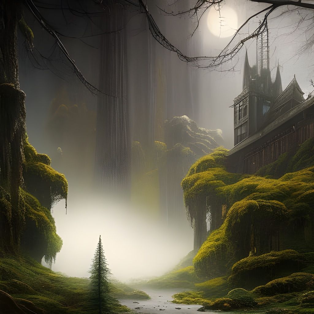 Detailed Pop Surrealism Matte Painting in Aetherpunk Style