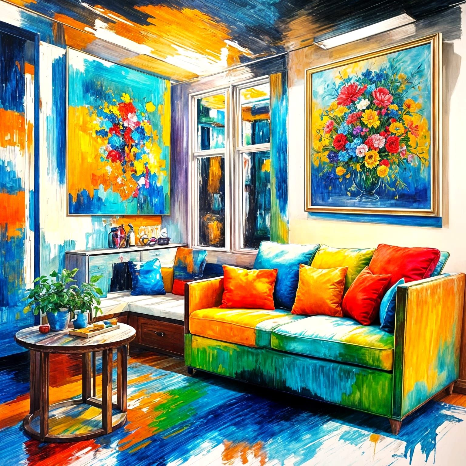 AI Painting: A Study in Volume and Color