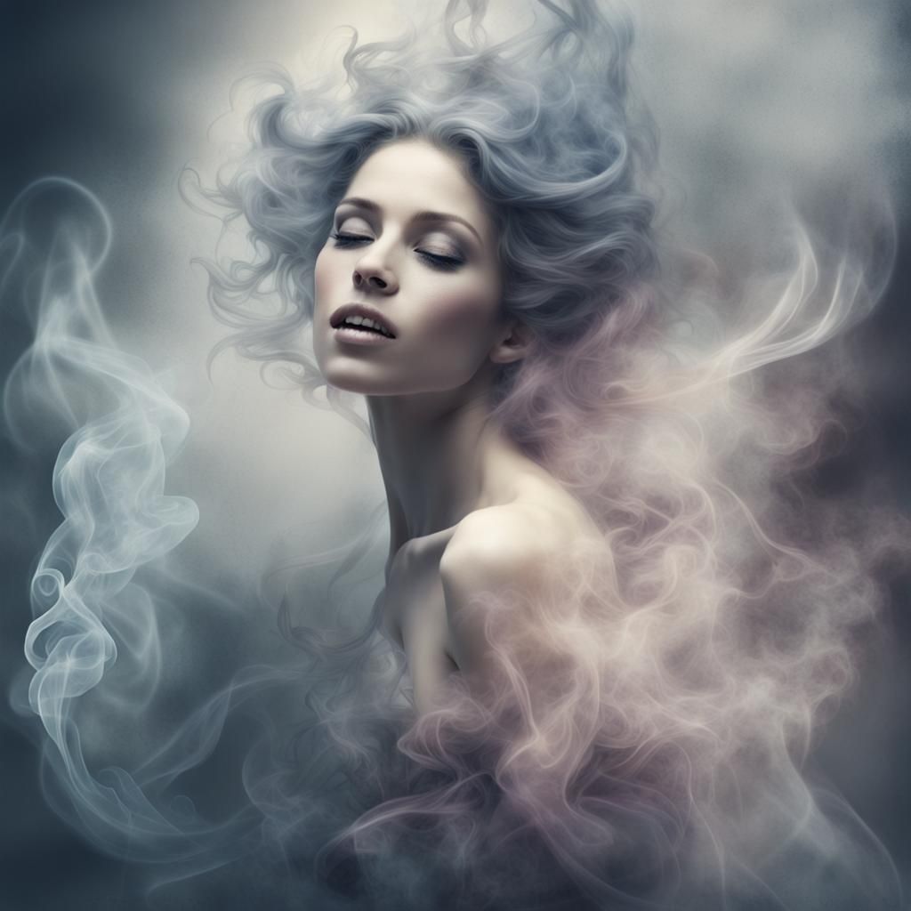 Ethereal Smoke Fairy: A Dreamlike Digital Masterpiece