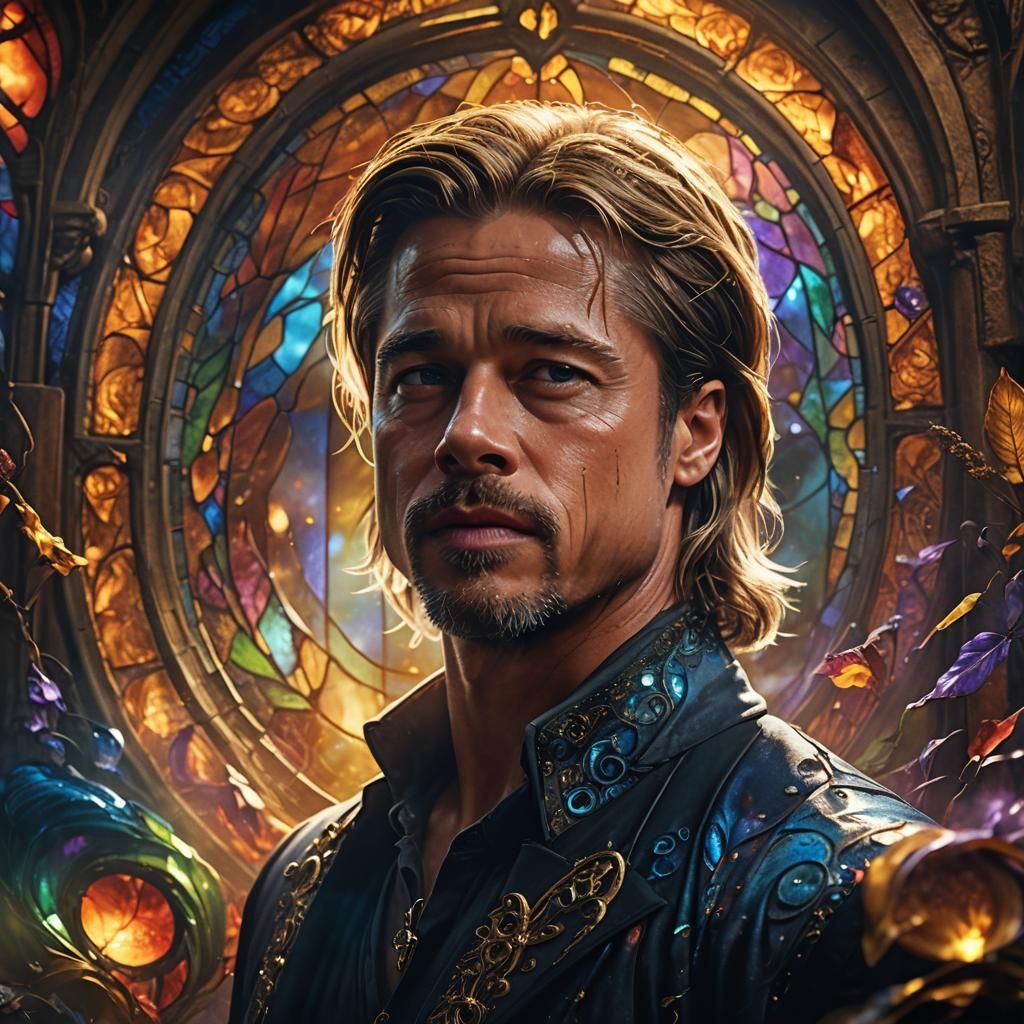 Close-Up Portrait in a Detailed Art Deco Environment