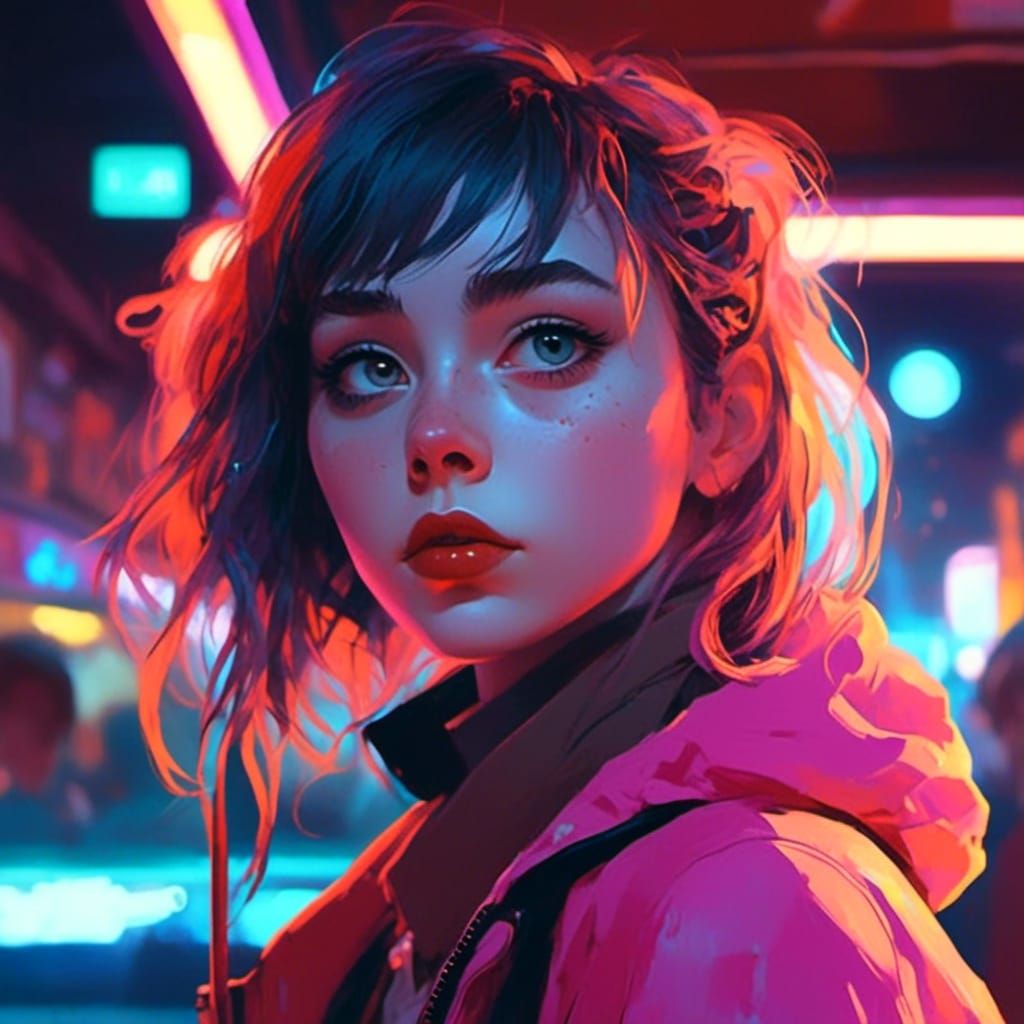<lora:Spritely Sable:1.0> 8k, in the style of Ilya Kuvshinov, close-up portrait of (punk ingenue:1.3) limpid large light...