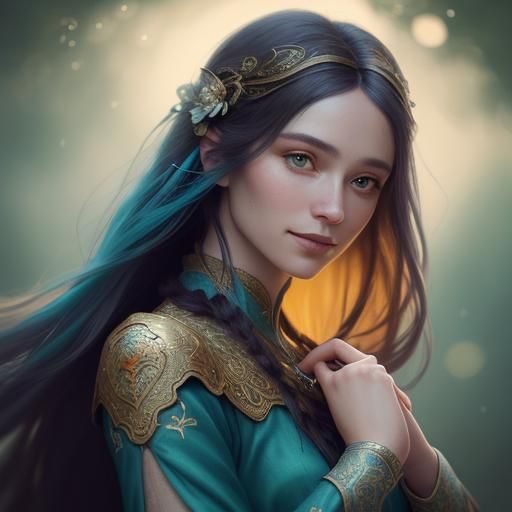 Ethereal Fantasy Portrait in Soft Focus