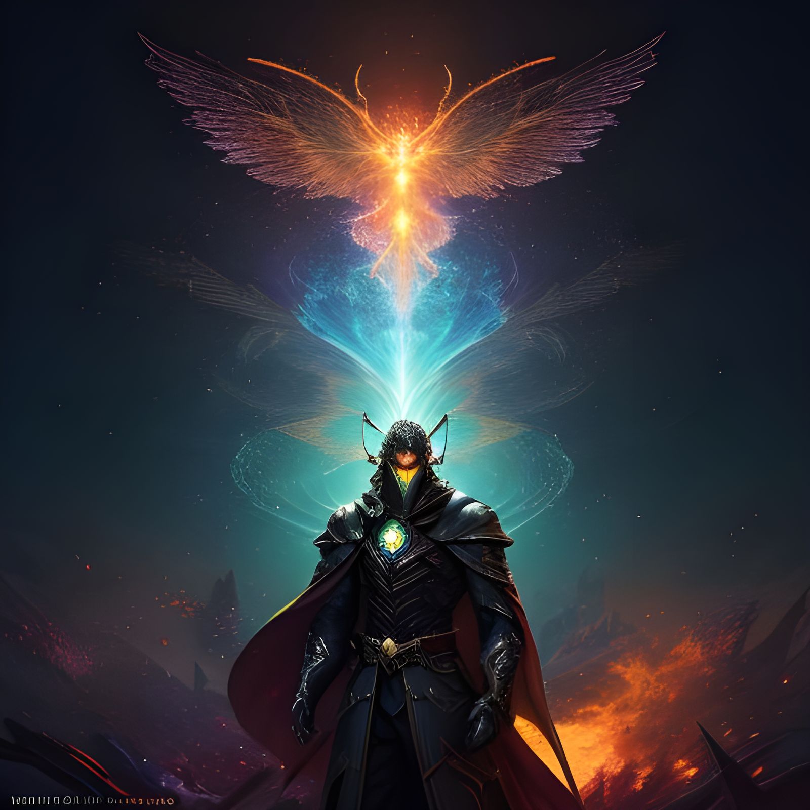 Anthropomorphic Firefly in Anime Concept Art