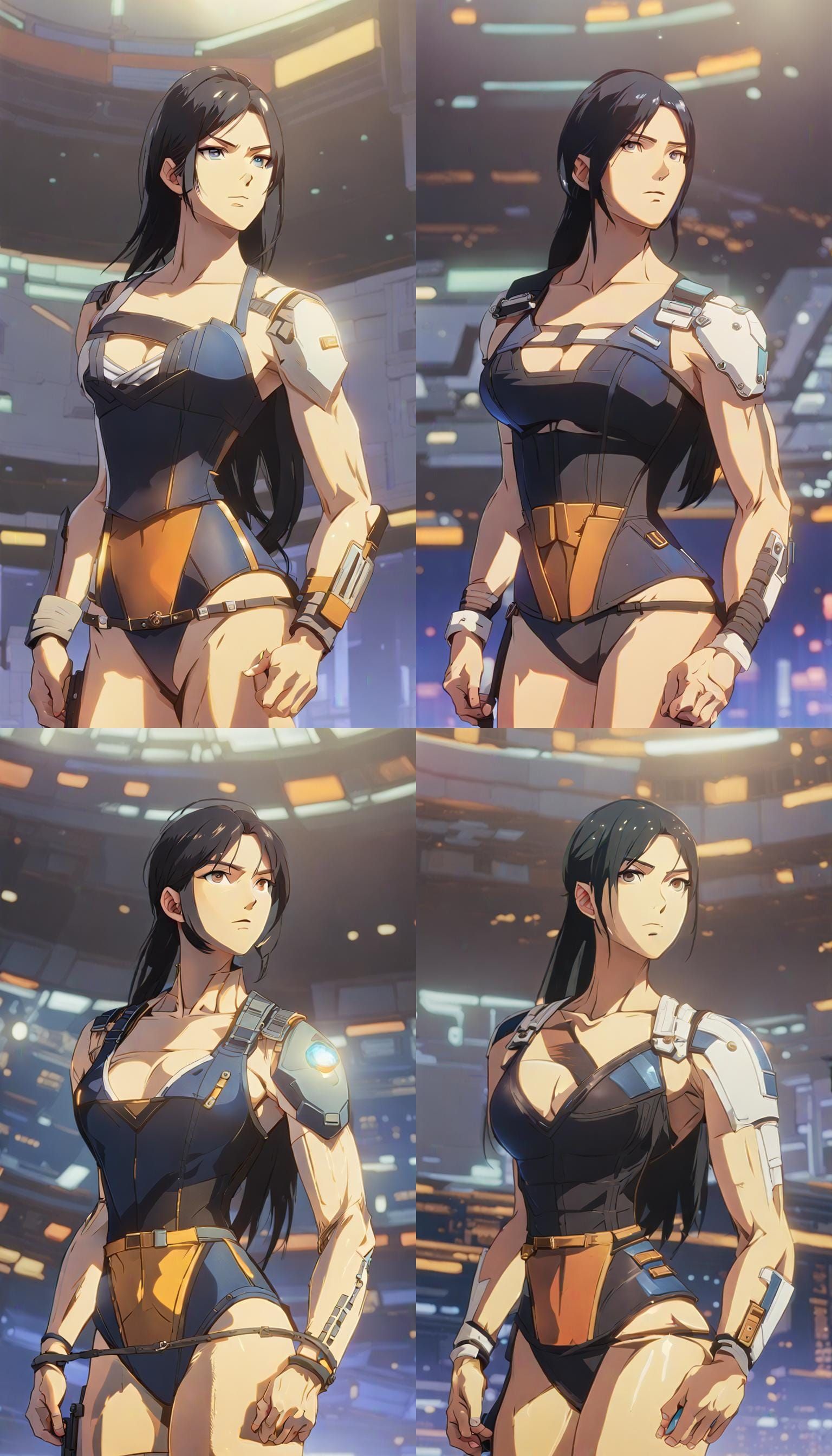 Strong Woman in Space Corset, Anime Style