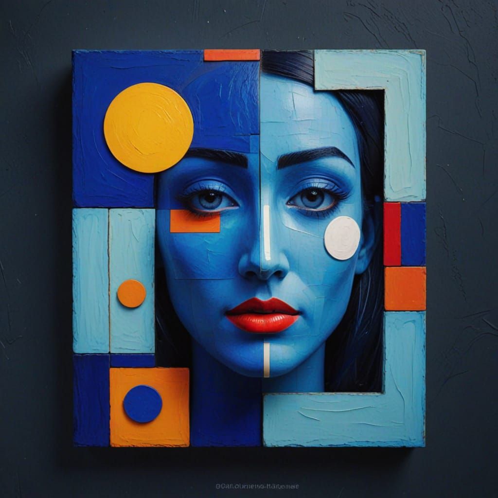 Vibrant Geometric Masterpiece with Kandinsky Influence