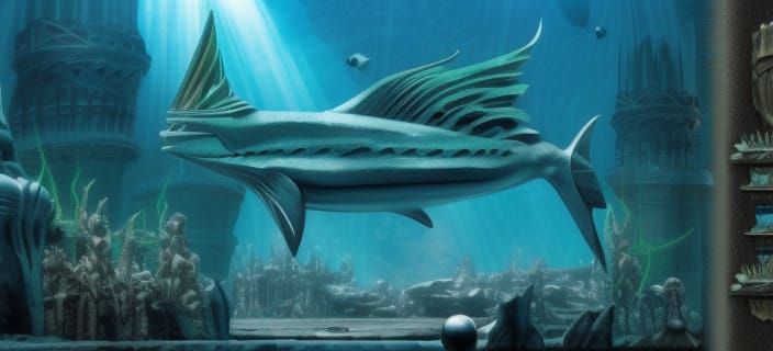 Atlantis Civilization Concept Art from Aquaman