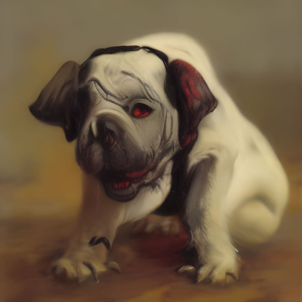 Grim Horror Mongrel: Impressionistic Fantasy Art