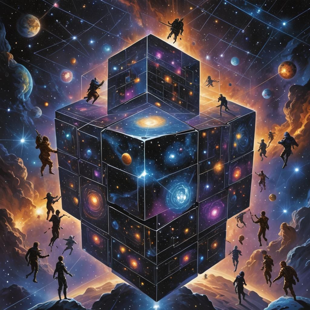 Dark Matter Beings Inside a Cosmic Cube