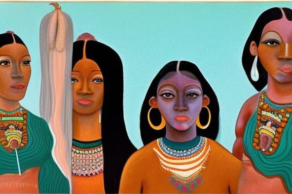 Hopi Goddesses: A Photorealistic Portrait