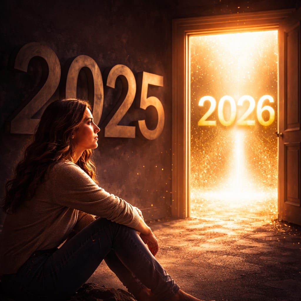 Determined Woman Sees Hope in Future Light