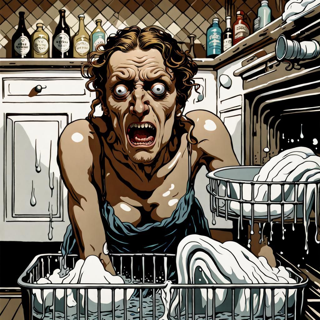 Horror Soapscape in the Style of Doré and Rutkowski