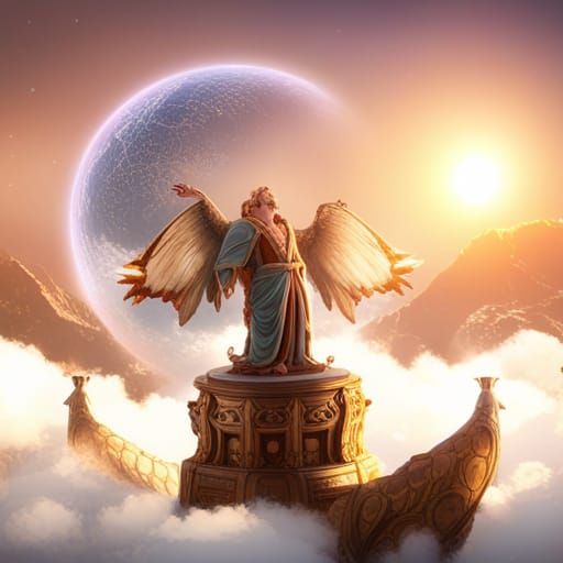 God Blesses the World: Detailed Matte Painting