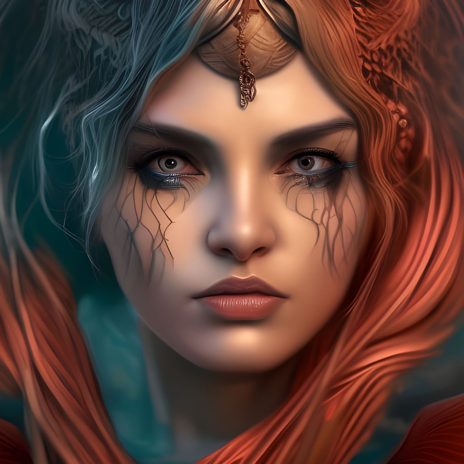 Woman of Justice: Detailed Fantasy Portrait