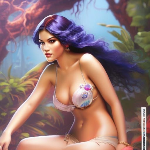 Striking Portrait of a Woman Removing Her Top