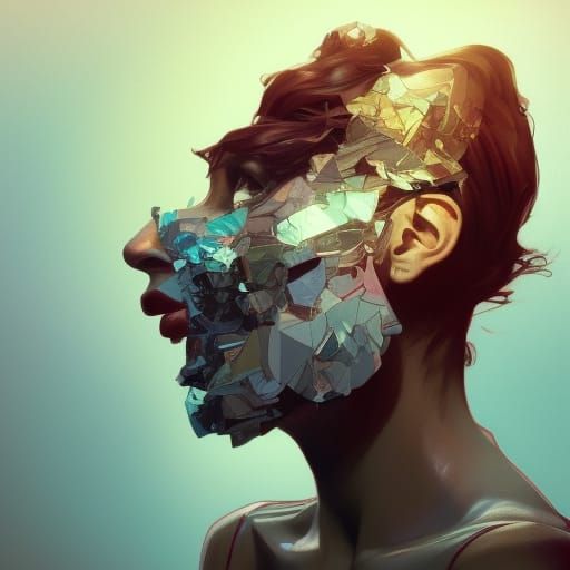 Madness Portrait in Hyperdetailed Digital Art Style