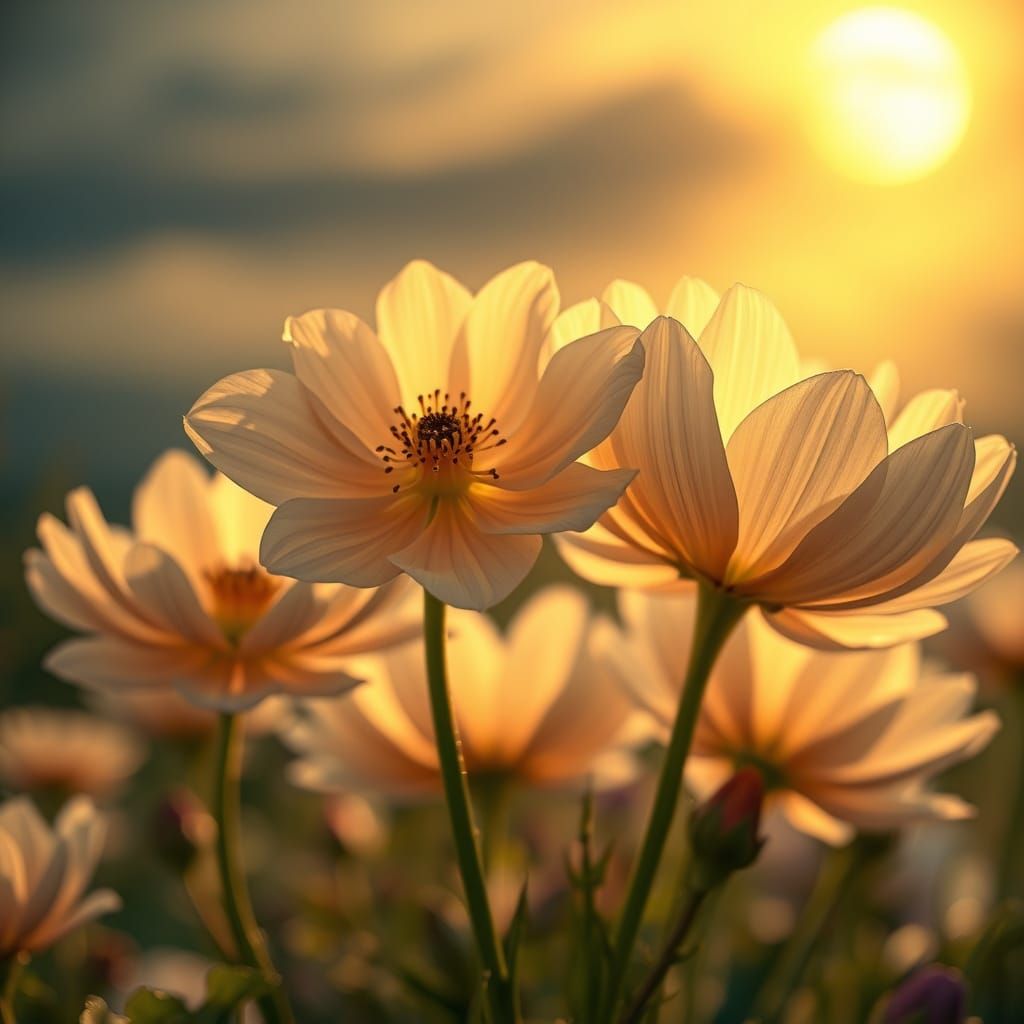 Dreamlike Botanicals in Surreal Sun and Moon