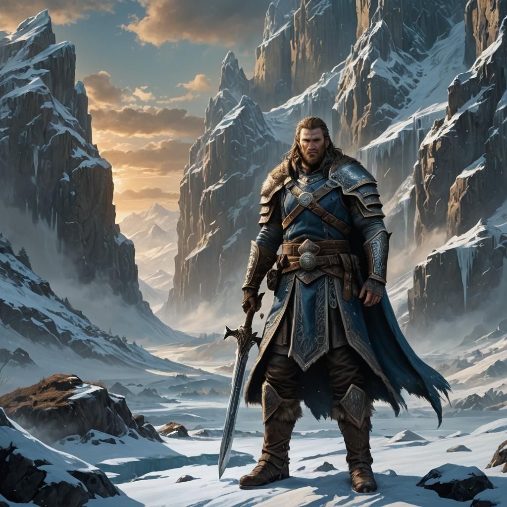 Ulfric Stormcloak in Frozen Nordic Wilderness