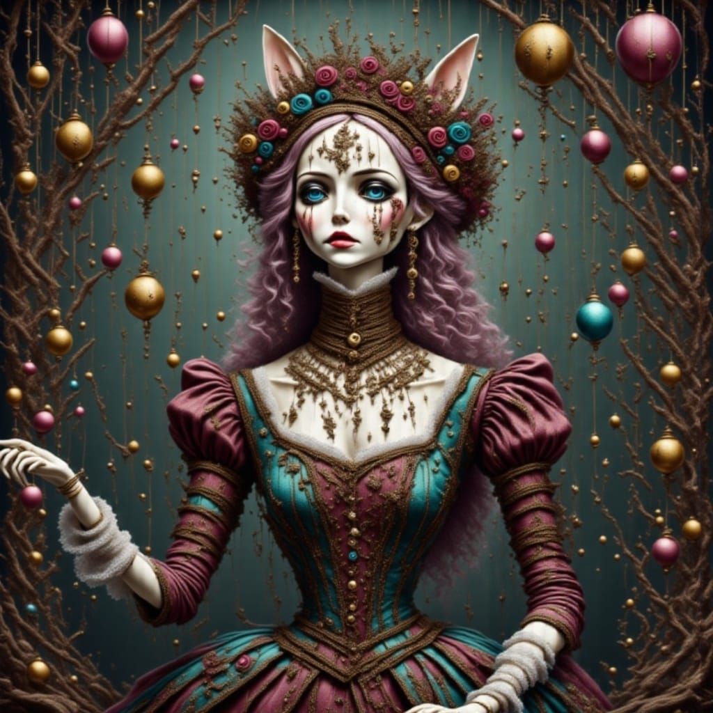 Alice's Cyberpunk Tea Party with Creepy Dolls