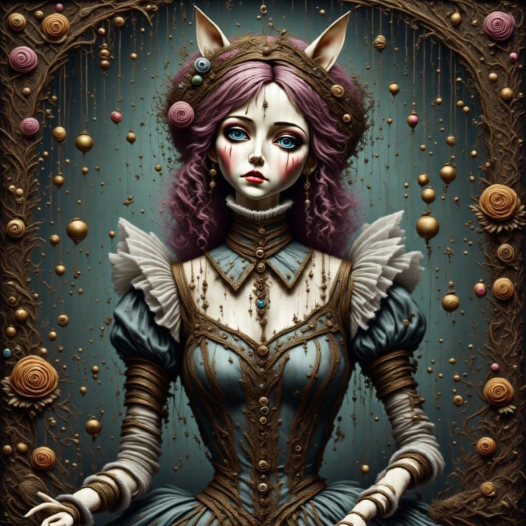 Alice in Wonderland Tea Party: Cyberpunk Dollhouse