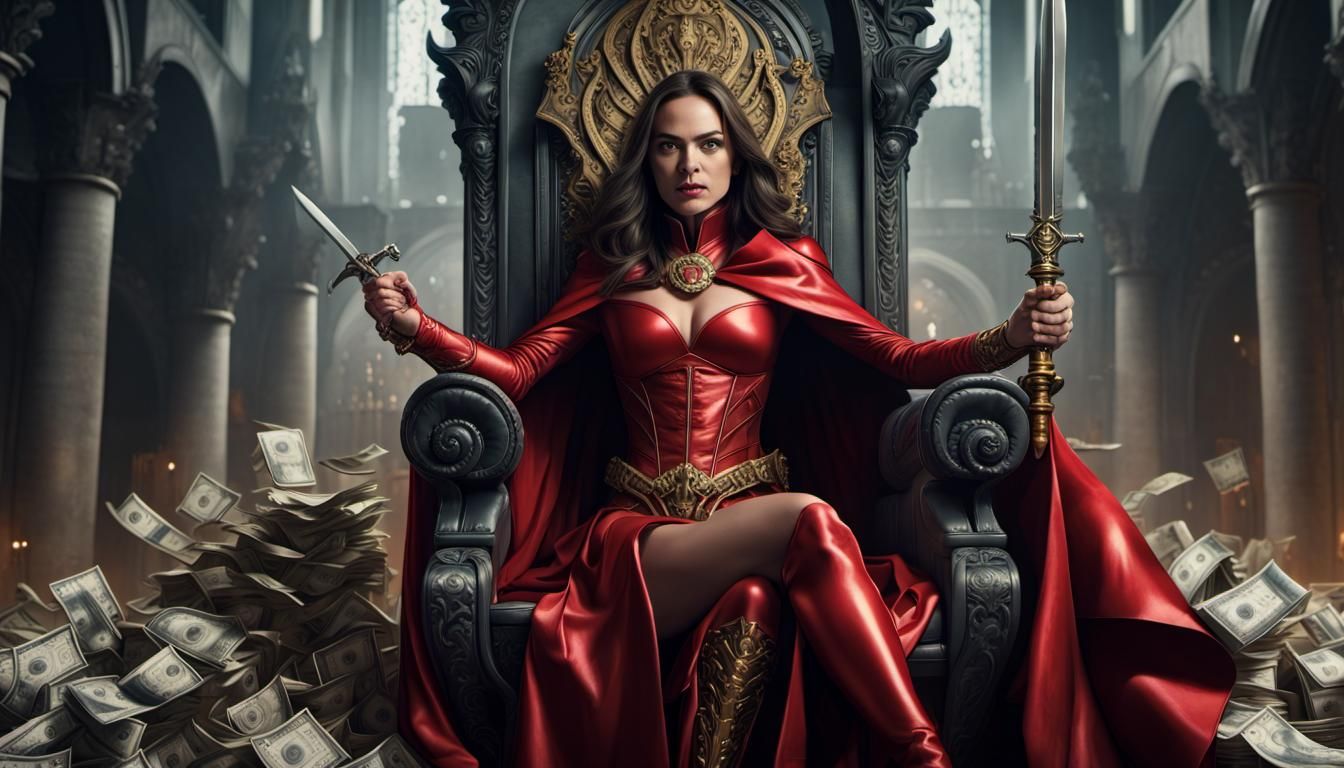 Talia Al Ghul, Armored Queen on Throne