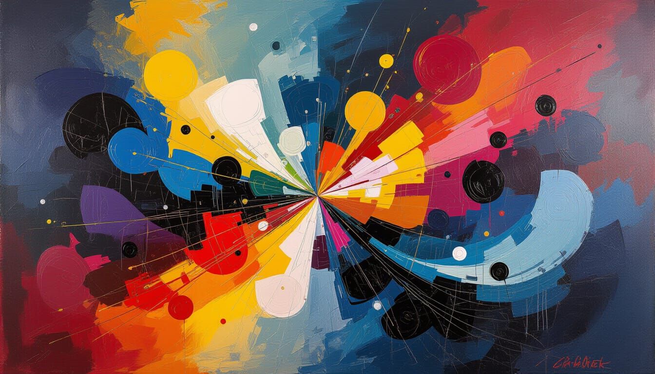 Abstract Expressionism: Cosmic Universe in Impasto Layers