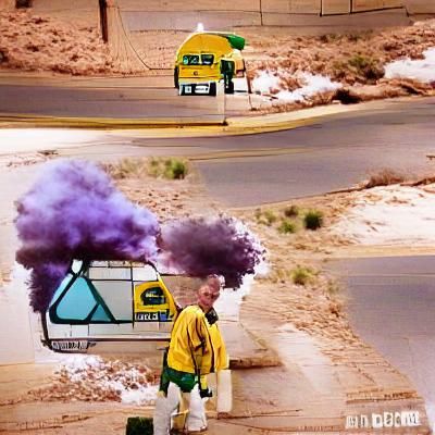 Walter White in Hazmat Suit: Digital Art