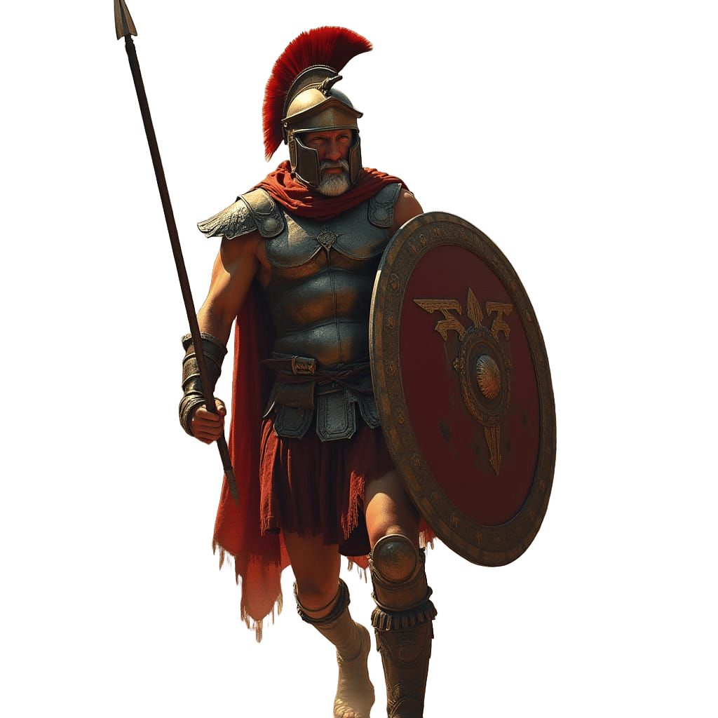 Leonidas at Thermopylae in Realistic Style
