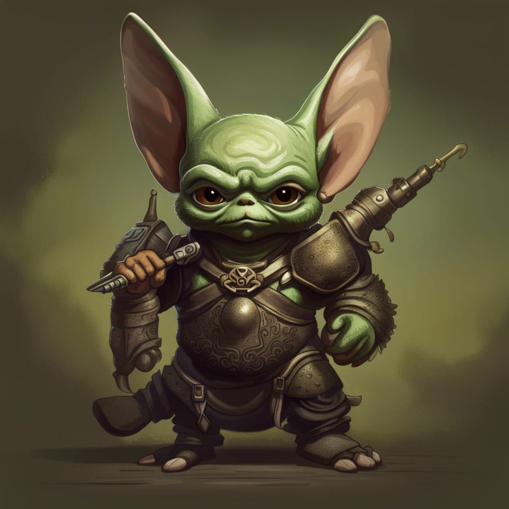Hench Grogu: Muscular Baby Yoda