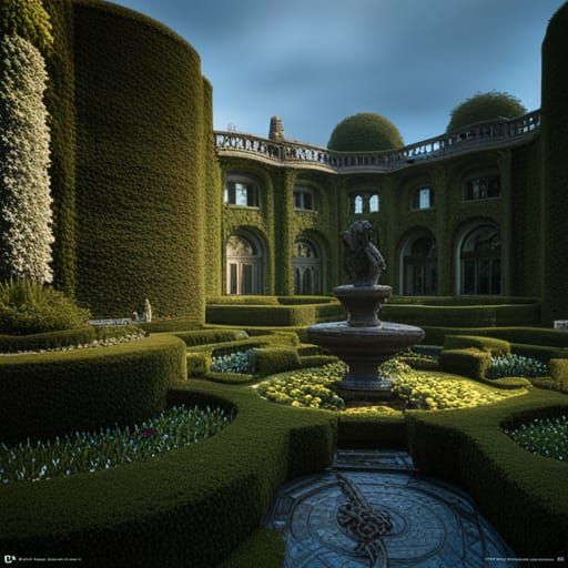 Kew Gardens: Dark Fantasy Art Nouveau Masterpiece