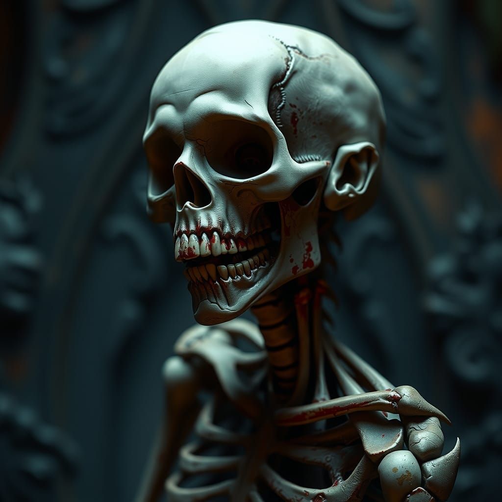 Undead Corpse Bride: Hyperrealistic Fantasy Art