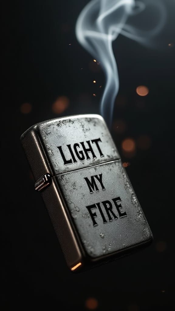 Vintage Zippo Lighter in Hyperrealistic Detail