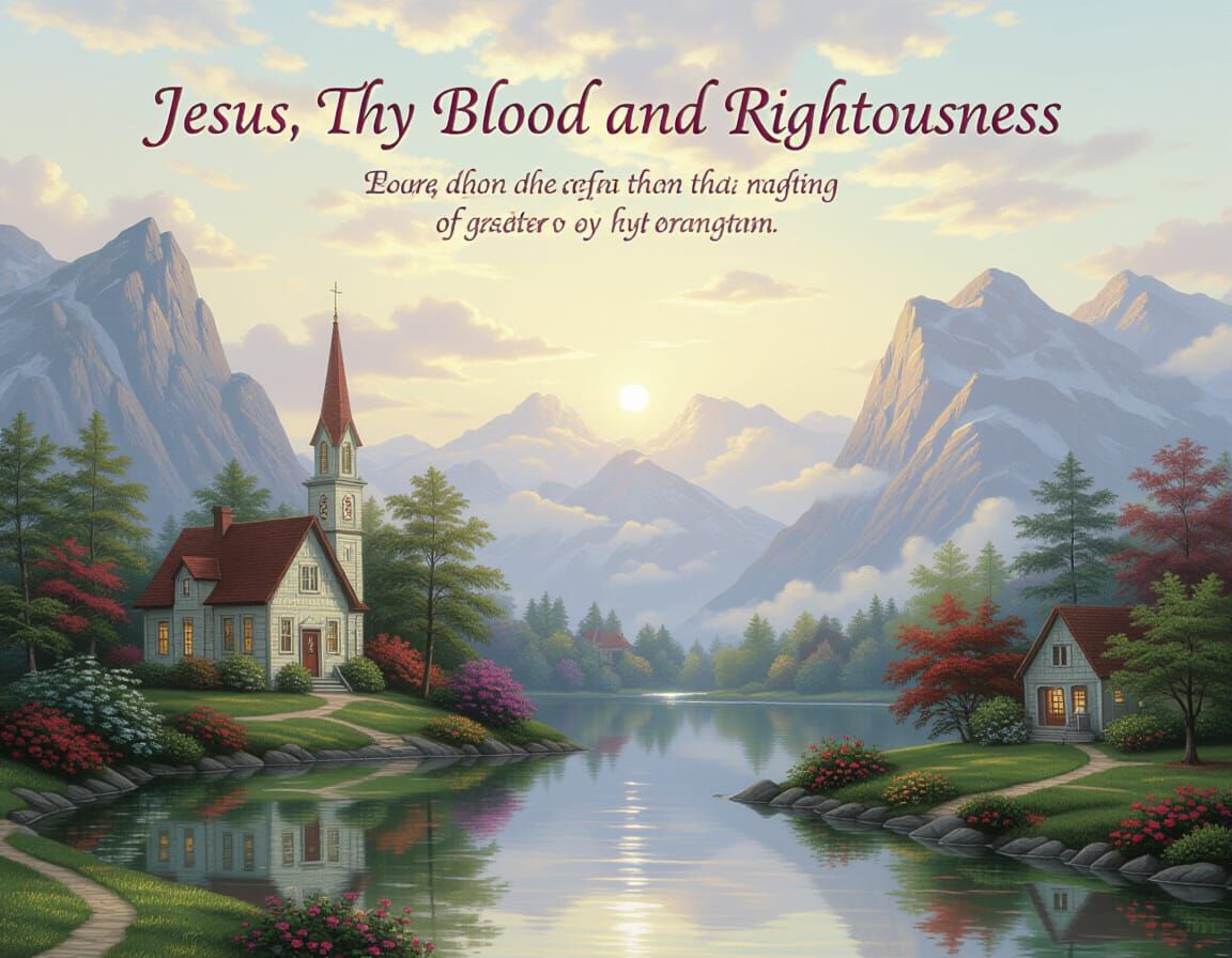 Ethereal Fantasy Mist Landscape Inspired by Hymn