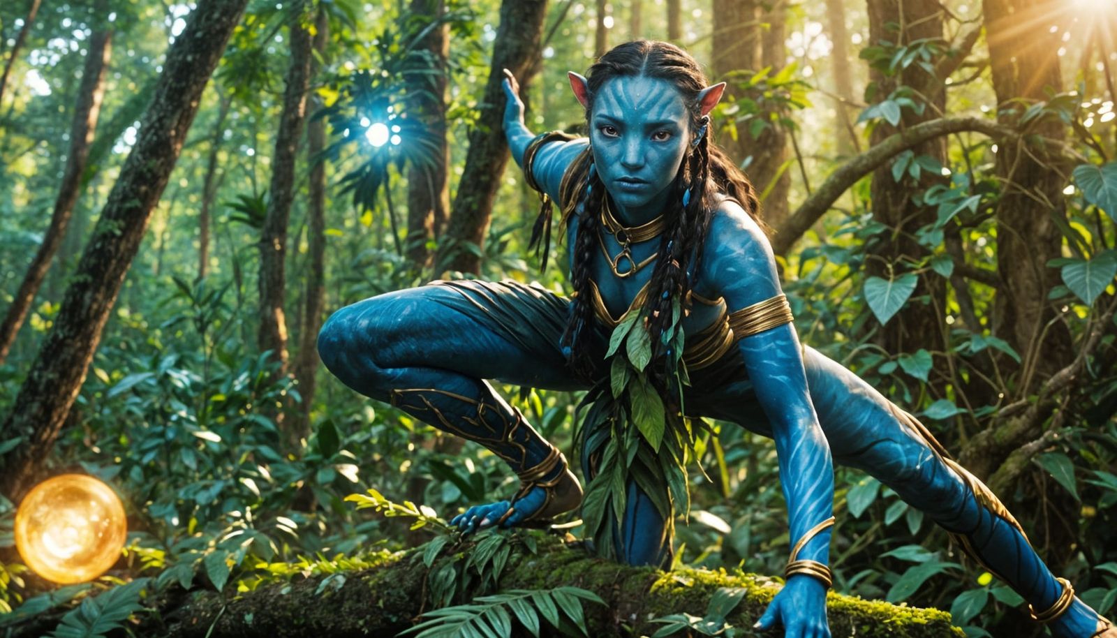 Avatar Character in Real World: Cinematic Film Still